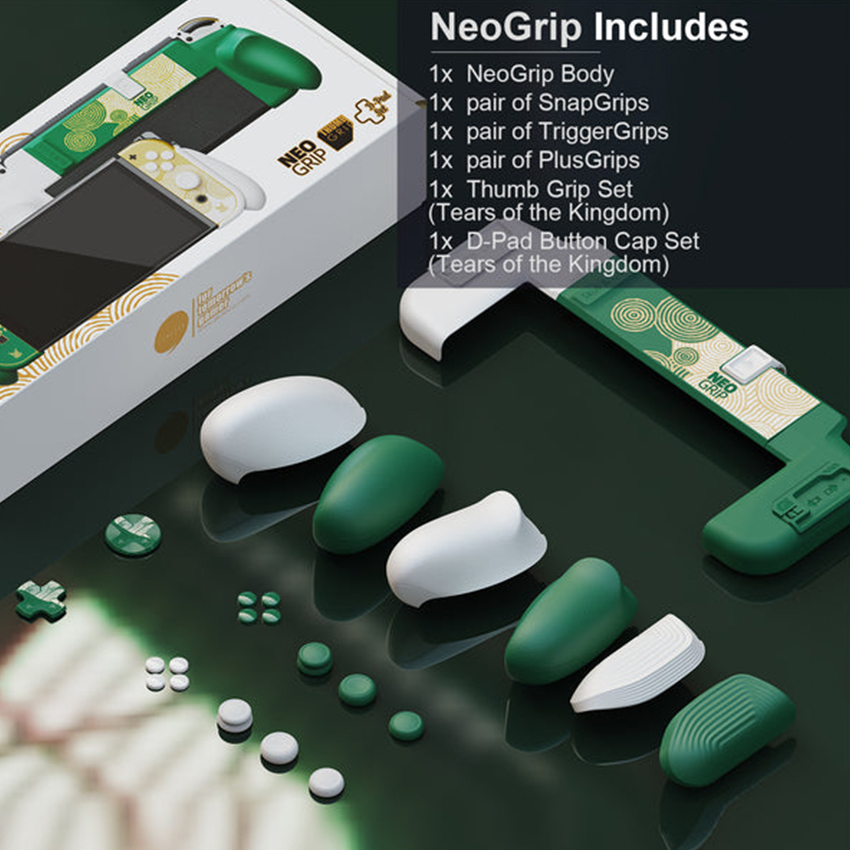 Bộ NeoGrip cho Nintendo Switch Oled Skull and Co (Màu Zelda Totk) - Ảnh 5
