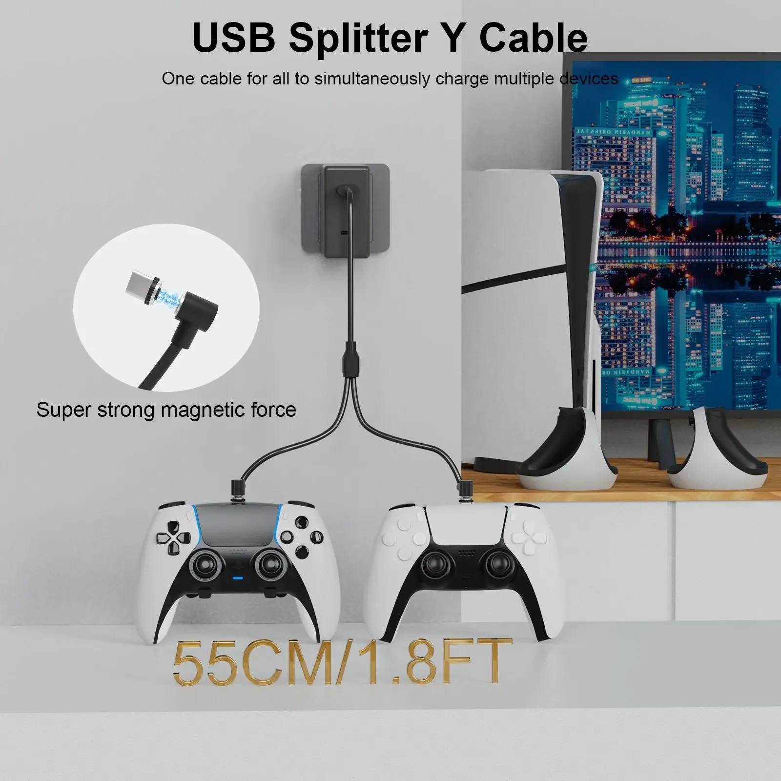 Giá đỡ đa năng treo kính VR và cáp sạc cho PS5 và P5VR2 JYS P5171 - Ảnh 3