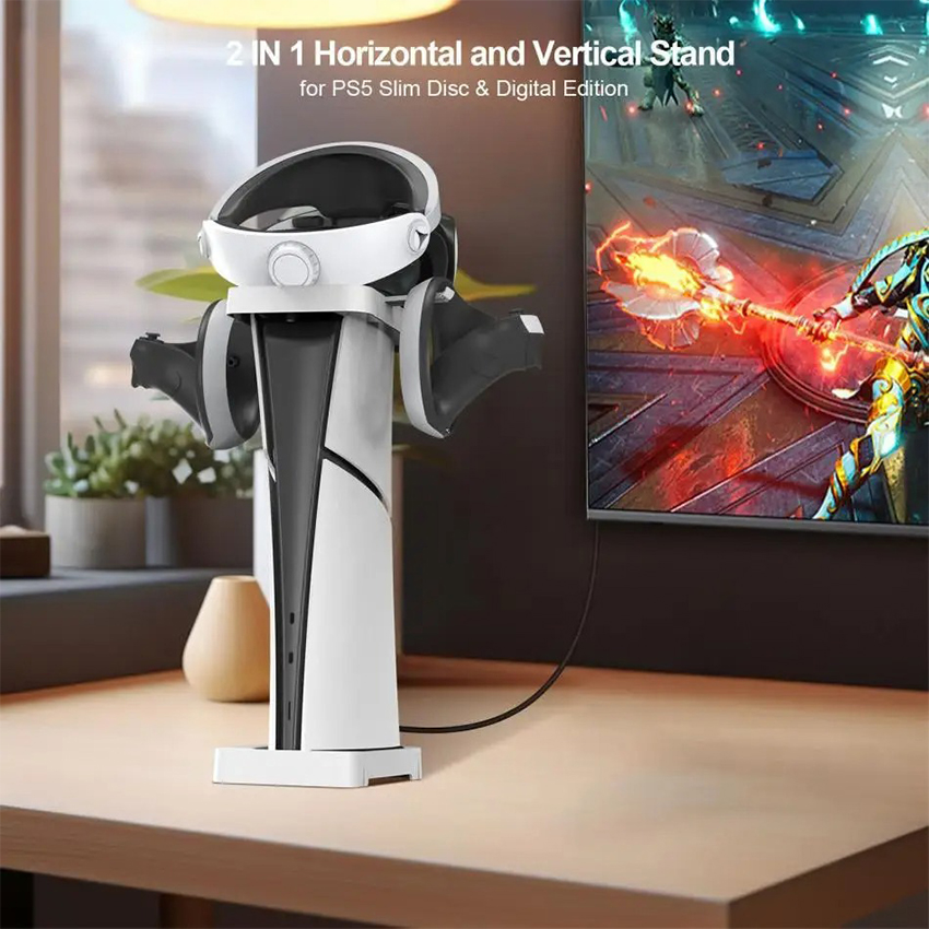 Đế đứng kèm giá đỡ kính VR cho máy PS5 Slim JYS P5178-V1 - Ảnh 2