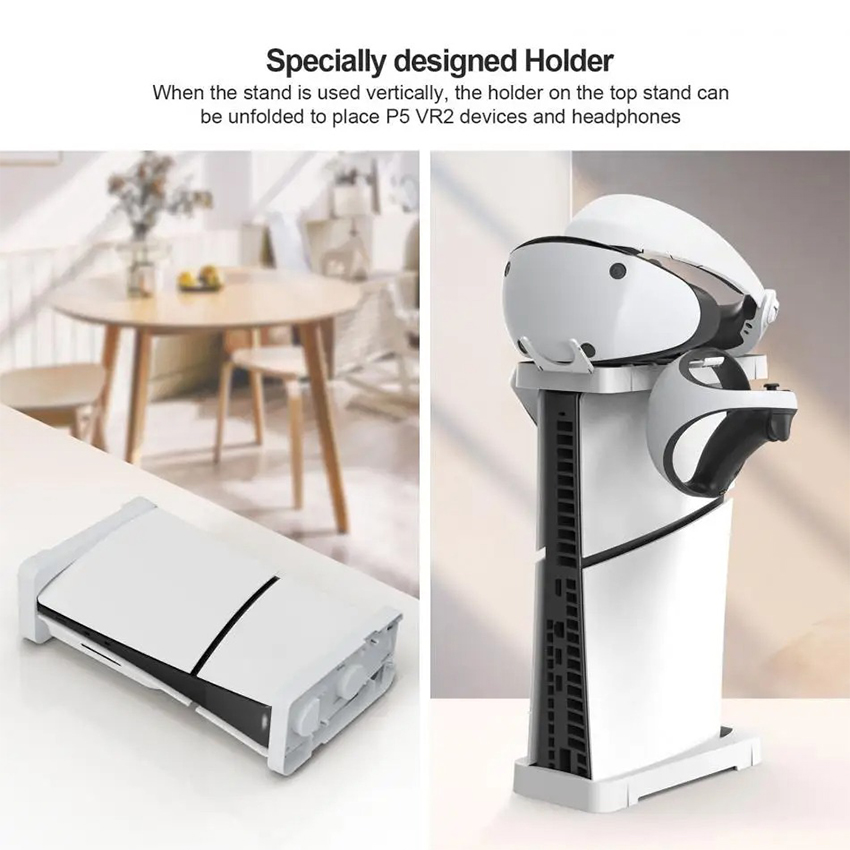 Đế đứng kèm giá đỡ kính VR cho máy PS5 Slim JYS P5178-V1 - Ảnh 4